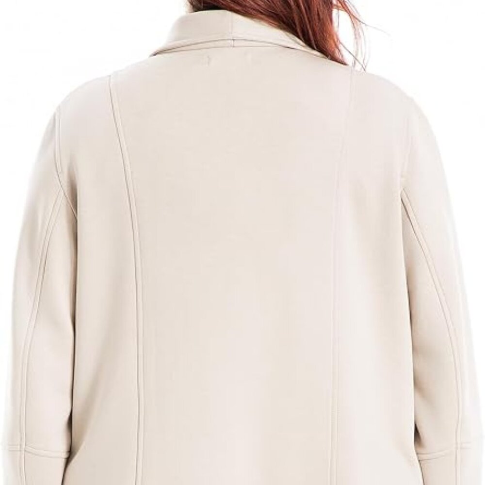 EUC Max Studio Women's Scuba Drape Front Jacket Size 3X (Light tan) - Picture 5 of 5